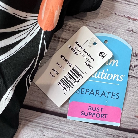 Swim Solutions Swim Top with Bust Support - Picture 2 of 6